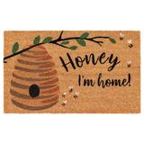 "Liora Manne Natura Honey I'M Home Outdoor Mat Natural 18""x30"" - Trans Ocean Import Co NTR12222612"