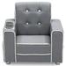 Chelsea Upholstered Chair in Grey/White - Delta Children UP83670GN-1176