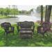 Lark Manor™ Arved 4 Piece Rattan Sofa Seating Group Metal | Outdoor Furniture | Wayfair LRKM3326 41885926