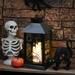 The Holiday Aisle® 16" Metal Tabletop Lantern w/ Candle Included Metal in Black | 16 H x 7.5 W x 7.5 D in | Wayfair
