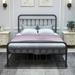 August Grove® Armgart Platform Bed Metal in Black/Gray | 43.5 H x 84 D in | Wayfair C26BD3FEB151421D94CB11822ACC8895