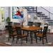 Canora Grey Feasterville Butterfly Leaf Rubberwood Solid Wood Dining Set Wood in Black/Brown | Wayfair 6BCA88AFE1ED4684B43504E92FC0F55E