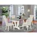 Red Barrel Studio® 4 - Person Acacia Solid Wood Dining Set Wood/Upholstered in Gray/Brown | 30" H x 60" L x 36" W | Wayfair