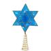 Kurt S. Adler 30606 - 8 Light 12" Cool White Battery-Operated Deluxe Hanukkah Tree Topper