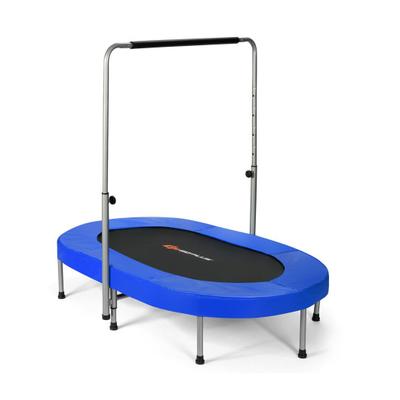 Costway 2-Person Foldable Mini Kids Fitness Rebounder Trampoline-Blue