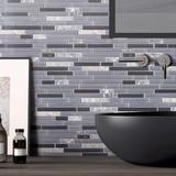 TileGen. Builder Value Marble and Glass Mosaic Tile in Grey Wall Tile (10 sheets/9.8sqft.)
