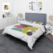 Designart 'Colorful Geometric Abstract Art Collage II' Modern Duvet Cover Set