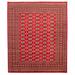 ECARPETGALLERY Hand-knotted Finest Peshawar Bokhara Dark Red Wool Rug - 7'10 x 9'3