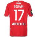 Kappa Men's Primera equipación AS MÓNACO 2022 T-Shirt, 17 GOLOVIN, Estándar