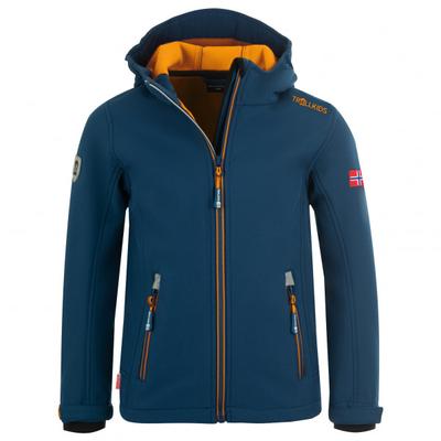 Trollkids - Kid's Trollfjord Jacket - Softshelljacke Gr 164 blau