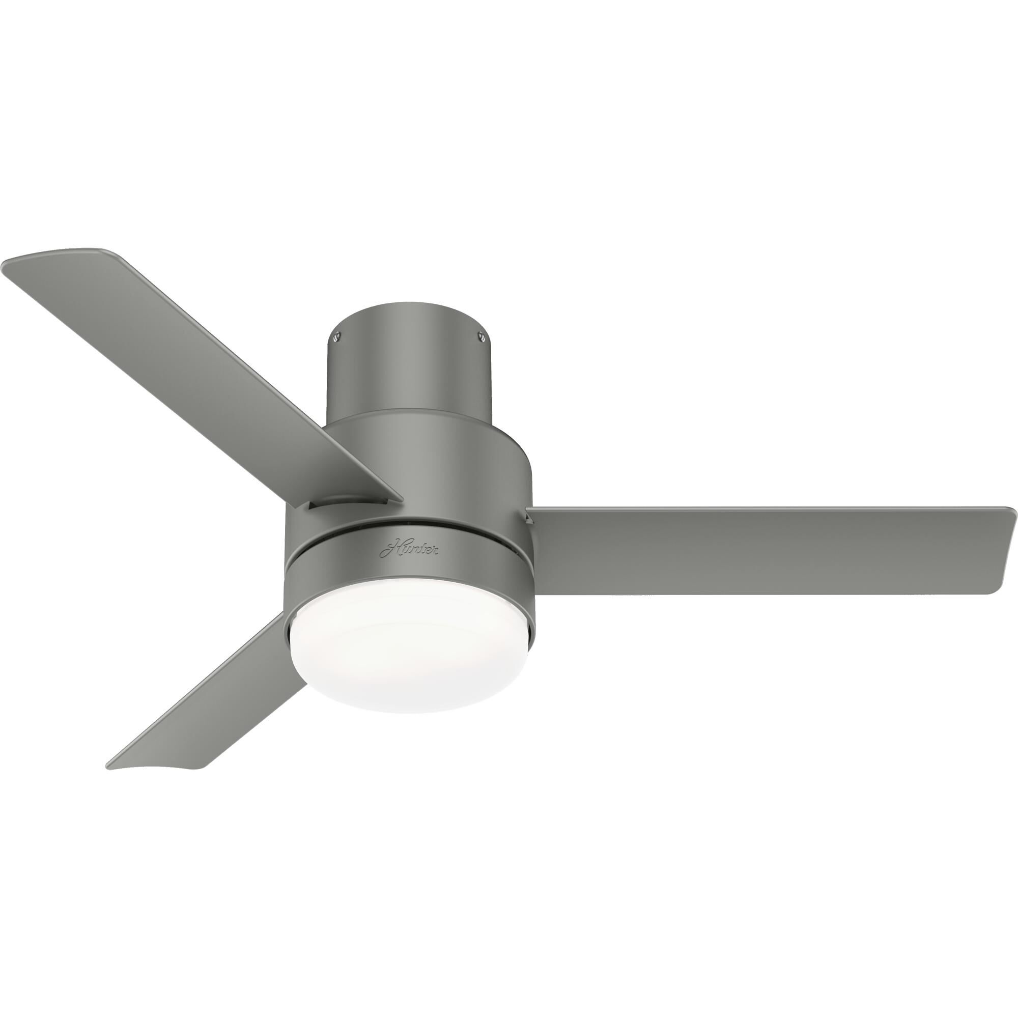 Hunter Fan Gilmour 44 Inch Flush Mount Fan with Light Kit - 51475