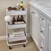 ECR4Kids 3-Tier Metal Rolling Utility Cart, Multipurpose Storage Metal in White | 31.1 H x 16.93 W x 13.98 D in | Wayfair ELR-3043-WH