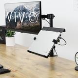 Vivo Pole Mount Laptop Holder in Black | 11 H x 11.8 W in | Wayfair MOUNT-PL1A-LAP3