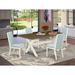 August Grove® Jessalyn 4 - Person Acaica Solid Wood Dining Set Wood/Upholstered in Brown | 30" H x 72" L x 40" W | Wayfair