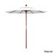 Port Lavaca 7.5ft Round Sunbrella Wooden Patio Umbrella by Havenside Home, Base Not Included