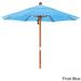 Port Lavaca 7.5ft Round Wood Umbrella by Havenside Home, Base Not Included