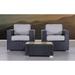 LSI 2 - Person Seating Group with Olefin Gray Cushions