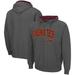 Men's Colosseum Charcoal Virginia Tech Hokies Arch & Logo 3.0 Full-Zip Hoodie