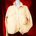 Anthropologie Jackets & Coats | Anthropologie Trucker Swing Denim Jacket Sz Lg | Color: Cream | Size: L