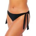 Plus Size Women's Side Tie Swim Brief by Swimsuits For All in Black (Size 14)