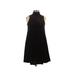 Agnes & Dora Casual Dress - A-Line Turtleneck Sleeveless: Black Solid Dresses - Women's Size X-Small
