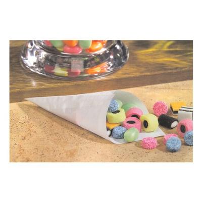 Papstar 1000 Spitztüten nicht gefädelt weiß - 15 x 15 x 21 cm weiß