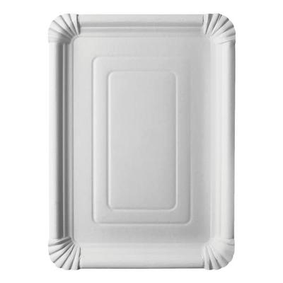 Papstar 125 Pappteller eckig weiß - 24 x 33 cm weiß, 24x33 cm