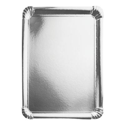 Papstar 10 Servierplatten eckig silber - 34 x 45,5 cm silber Image