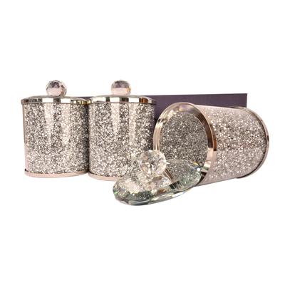 Ambrose Exquisite Tea, Sugar, Coffee Canisters with Tray in Gift Box