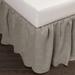 Cottage Home Sillo Grey Linen 3 Piece Tuck In Bed Skirt