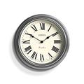 Jones Clocks® Venetian Wall Clock - Round Wall Clock - Classic Traditional Design - Decorative Case (Chrome/Roman Numerals)