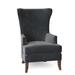 Wingback Chair - Fairfield Chair Yates 28" W Wingback Chair Polyester in Gray/Blue/Navy | 43.5 H x 28 W x 35 D in | Wayfair 5145-01_9953 62_Tobacco
