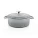 Chantal 3 Quarts qt. Cast Iron Round Dutch Oven Enameled Cast Iron/Cast Iron in Gray | 5.5 H x 8.5 W in | Wayfair TC32-220 FG