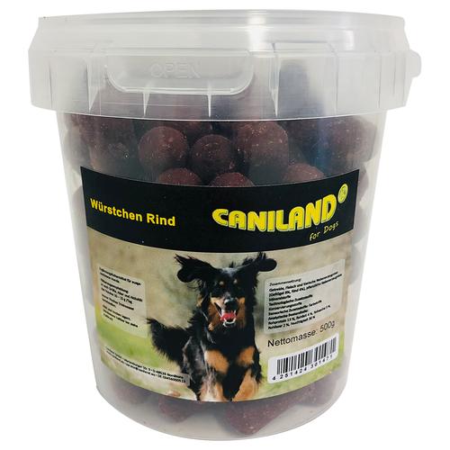 Caniland Würstchen Rind mit Raucharoma – 3 x 500 g