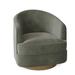 Barrel Chair - Fairfield Chair Tipsy 28.75" W Barrel Chair Polyester in Green/Gray | 30.25 H x 28.75 W x 31 D in | Wayfair 1138-31_9953 22_Espresso