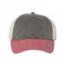 Sportsman SP510 Men's Pigment-Dyed Trucker Cap in Black/Cardinal/Stone size Adjustable | Cotton/Polyester Blend