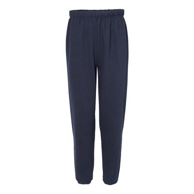 C2 Sport 5578 Fleece Elastic Bottom Pant in Navy Blue size Medium | Ringspun Cotton BG5578