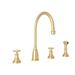 Perrin & Rowe Georgian Era Double Handle Kitchen Faucet w/ Accessories in Yellow | Wayfair U.4735X-SEG-2