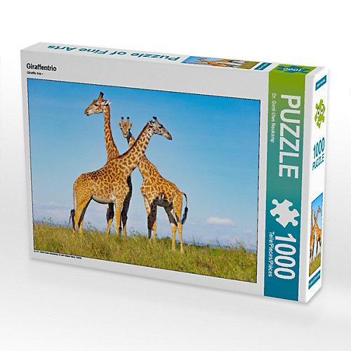 Puzzle CALVENDO Puzzle Giraffentrio - 1000 Teile Foto-Puzzle glückliche Stunden Kinder