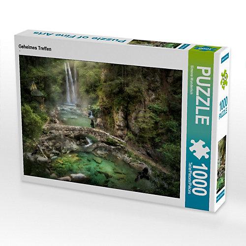 Puzzle CALVENDO Puzzle Geheimes Treffen - 1000 Teile Foto-Puzzle glückliche Stunden Kinder