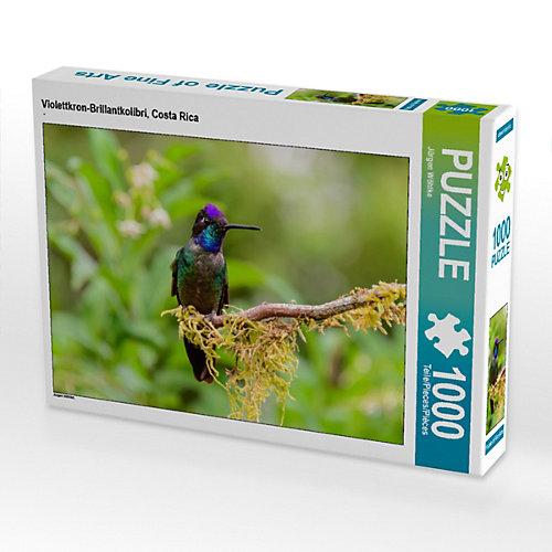 Puzzle CALVENDO Puzzle Violettkron-Brillantkolibri, Costa Rica - 1000 Teile Foto-Puzzle glückliche Stunden Kinder