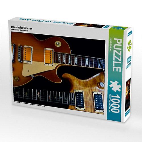Puzzle CALVENDO Puzzle Traumhafte Gitarren - 1000 Teile Foto-Puzzle glückliche Stunden Kinder