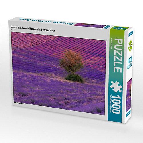 Puzzle Baum in Lavendelfeldern in Ferrassières Foto-Puzzle Bild von Joana Kruse Puzzle