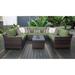 kathy ireland River Brook 9-piece Outdoor Wicker Patio Furniture Set