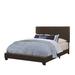 Leather Upholstered Twin Size Platform Bed, Brown