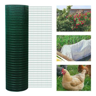PawHut 98' L x 35.5" H Hardware Cloth, 1/2 x 1 Inch Wire Mesh Fence Netting Roll for Aviary, Chicken Coop - 98' L x 35.5"