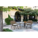 Aruba 3 Piece Wicker Outdoor Patio Seating Set