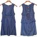 Free People Dresses | Fp New Romantic Highland Lattice Denim Dress 4 | Color: Blue | Size: 4