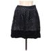 Maurices Casual A-Line Skirt Knee Length: Black Bottoms - Women's Size Medium