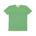 LAT 6991 Men's Harborside Melange Jersey T-Shirt in Green size Medium | Ringspun Cotton LA6991